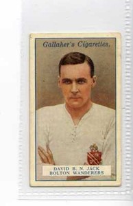(Jh1681) GALLAHER,FOOTBALLERS(51-100),DAVID B N JACK,BOLTON WANDERERS,1928,#75
