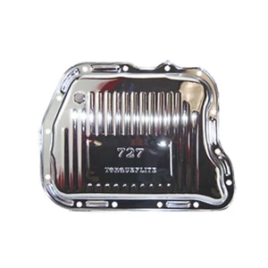 Chrysler TorqueFlite 727 Raised Finned Chrome Steel Transmission Pan Stock Depth - Picture 1 of 1