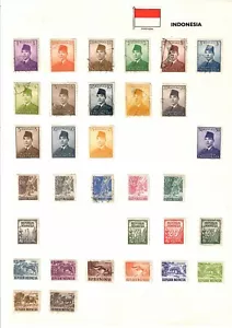 Indonesien Sammlung auf 4 Albumseiten - Bild 1 von 4