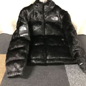 Supreme / The North Face Faux Fur Nuptse Jacket Black