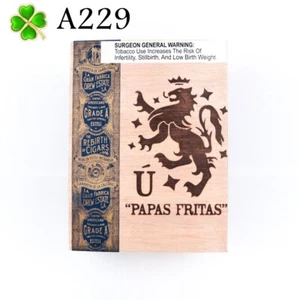 Liga Privada Papas Fritas Unico Serie Holz Zigarrenkiste 6" x 4,25" x 3,75" A229 - Bild 1 von 10