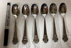 Rare RETRO ASHIYA 18/10 Espresso Spoon Set of 6 From Japan~ship free - Picture 1 of 3