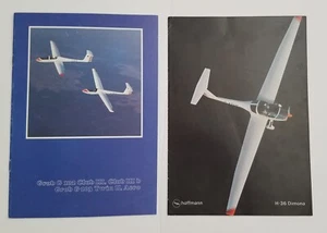 Grob G 102 club III, Hoffman H-36 Dimona Glider Brochure. - Picture 1 of 2
