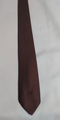 Corbatas Oscar De La Renta vintage granate/marrón y azul negocios carrera profesional  Foto 1 de 4