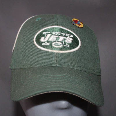 Gorra de béisbol bordada vintage NFL Onfield Reebok verde New York Jets AFC East Foto 1 de 4