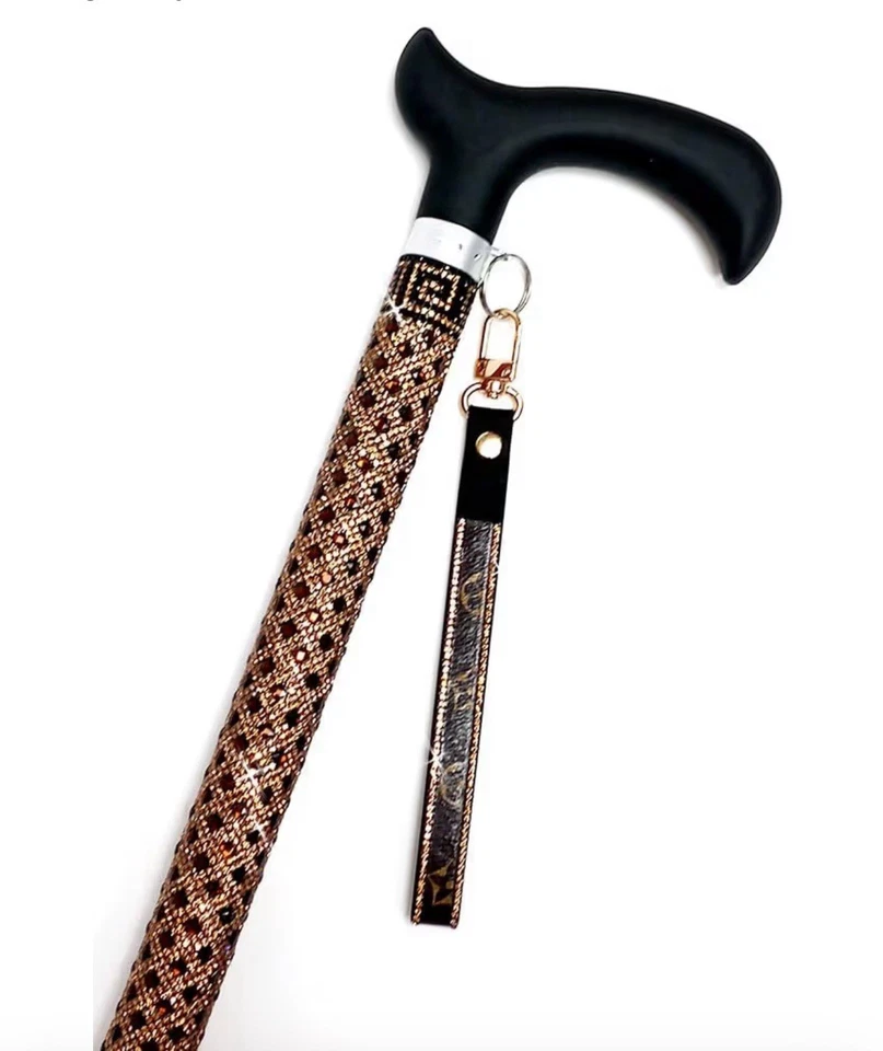 Jacqueline Kent Sugar Cane Adjustable Aluminum Crystal Cane - Image 1 of 1