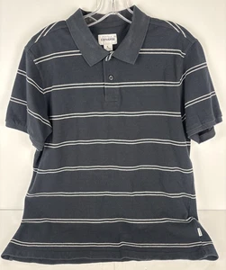 Converse Men’s Striped Cotton Polo Large Black/White – Great Condition - Picture 1 of 10