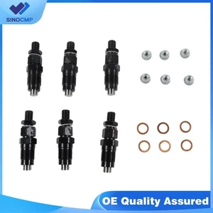 6pcs 1HZ Diesel Fuel Injectors Fits Toyota Landcruiser Coaster 70 & 80 series - Picture 1 of 5
