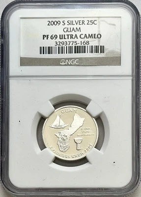 NGC PF69 2009-S Silver Guam Quarter - Image 1 of 4
