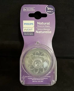 Philips AVENT Natural Response Biberón Pezones Paquete de 2 Pezones 1m+ - Imagen 1 de 5