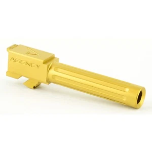AGENCY ARMS FLUTED TIN GOLD for GLOCKS 19 GEN1-5 TITANIUM  G19 19X G45 FREE SHIP - Picture 1 of 9