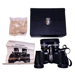 Vintage SEARS Binoculars 7-15x35mm Model 583.25200 Discoverer Wide Zoom Case - Picture 1 of 9