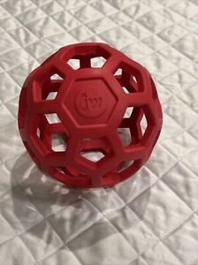 JW Pet Hol-ee Roller Dog Toy Fetch Treat Dispenser Puzzle Ball 5.5” D Sz L BNWOT - Picture 1 of 1