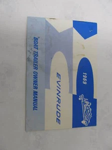978667 Evinrude Boat Trailer Owner's Operator's Manual 1969 16' 19' - Picture 1 of 1