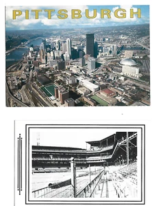 LOTE DE 3 PIEZAS, EL IGLÚ, EL CAMPO FORBES Y FUEGOS ARTIFICIALES EN EL ESTADIO THREE RIVERS ~ PITTSBURGH, PA - Imagen 1 de 2