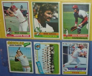 Topps 6 Karten Lot 1979 JOHNNY BENCH Reds 1977 Brooks Robinson 80 TONY LARUSSA +++ - Bild 1 von 2