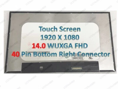 NEW HP P/N M73584-001 SPS-RAW PANEL LCD 14 FHD AG R140NWF5 RE Touch Screen - Image 1 of 3