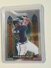 2021 Panini Prizm Ronald Acuna Jr Stained Glass Chrome Insert-Brave All Star Of