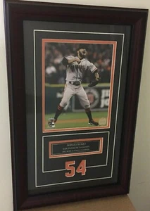 Foto enmarcada de lujo de Sergio Romo San Francisco Giants 2021 - Imagen 1 de 1