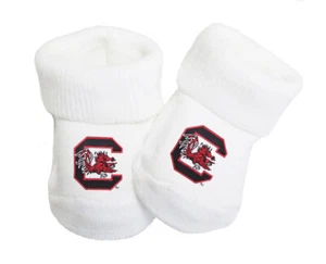 South Carolina Gamecocks Baby Toe Booties - Picture 1 of 1