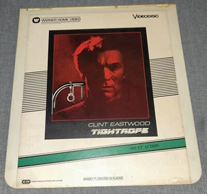 Tightrope CED Video Disc 80s Mystery Thriller Film Clint Eastwood Richard Tuggle - Picture 1 of 2