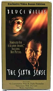 The Sixth Sense VHS 2000 Bonus Edition M. Night Shyamalan Paranormal Ghost Movie - Picture 1 of 11