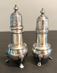 ANTIQUE ENGLISH SUGAR CASTERS, LOT of 2, SIGNED VOX - Picture 1 of 8