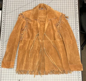 Ledermantel "Buckskin" aus dem 19. Jahrhundert - groß - 46 Zoll Brustumfang, ungefüttert - Bild 1 von 24