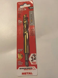 Broca de impacto Milwaukee 48-89-4629 1/2" metal titanio NUEVA - Imagen 1 de 3