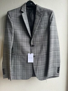 PAUL SMITH Gents 2 Button Jacket Blazer Grey Checkered 40” / 50” RRP €925 M / L - Picture 1 of 16