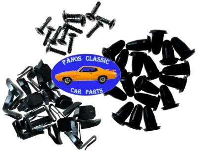 64-67 Pontiac GTO Puerta Interior 1/4 Ajuste Panel Sujetador Herrajes 48 piezas Kit 381 Foto 1 de 4