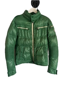 Moncler Puffer Biker Jacke Vintage grün Gr. M - Bild 1 von 23