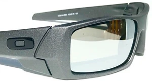 NEW* OAKLEY GASCAN Lead Steel POLARIZED Galaxy Chrome Mirror Sunglass 9014 - Picture 1 of 12