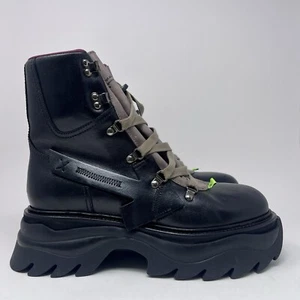 Off-White Virgil Abloh Men's Leather Equipment Boots Size 42 EU / 9 US Black - Picture 1 of 10