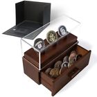 Holme And Hadfield Challenge Coin Display Case The Podium Walnut Unique