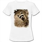 Raccoon Racoon Womens Boyfriend Fit T-Shirt