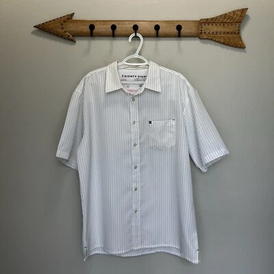 Eighty Eight | Short Sleeve Button Shirt Men’s XL White Vintage Polyester - Image 1 of 4