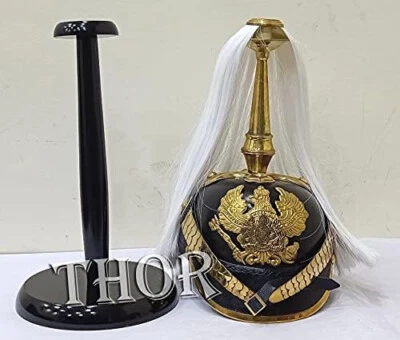 German Pickelhaube Helmet | Leather Pickelhauben Imperial Prussian Helmet - Image 1 of 4