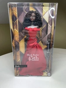 In Hand NEAR MINT Barbie Signature Black Barbie 45th Anniversary Doll NIB - Picture 1 of 11