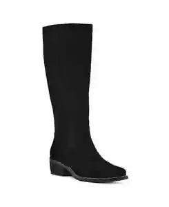 White Mountain Womens Altitude Black Knee-High Boots 10 Medium - Picture 1 of 2