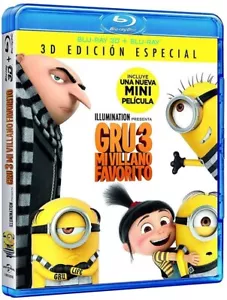 Gru 3 – Mi Villano Favorito Blu-ray 3D + 2D REGION LIBRE.A-B-C ( 15 Enero 2018) - Imagen 1 de 1