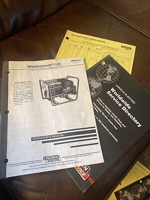 Lincoln Electric WELDANPOWER 125  Original / Complete IM-530-A Operator's Manual • 19.99$