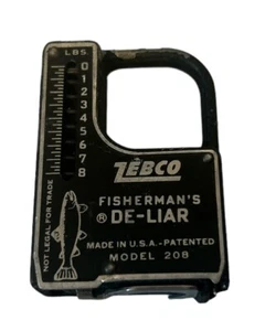 Zebco De Liar Model 208 Tape Measure Weight Scale USA In Box Fisherman's Vintage - Picture 1 of 4