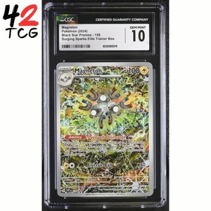 CGC Gem Mint 10 Magneton 159 Black Star Promo Pokémon Surging Sparks ETB - Picture 1 of 8