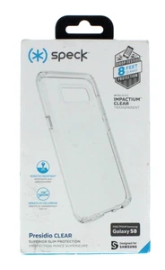 Speck Presidio Clear Case for Galaxy S8 - Picture 1 of 3