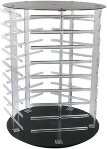 Rotating Earring Display Stand Revolving 180 Cards Clear - Picture 1 of 1