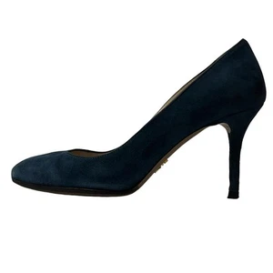 Auténticos zapatos de salón para mujer PRADA - de gamuza azul verde - Imagen 1 de 6
