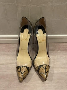 Christian Louboutin Debout Pompe in PVC 37,5 - Foto 1 di 24