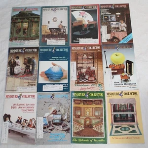 Miniature Collector Magazine #22-#33 Dollhouse Miniatures Lot of 12 ~ 1980-1982 - Picture 1 of 9