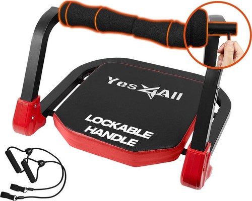Yes4All Attrezzatura per Allenamento Ab, Macchina per Addominali per Allenamento Stomaco, Macchina per Crunch Ab-